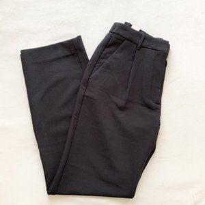 Abercrombie Black Tailored Relaxed Straight Pant